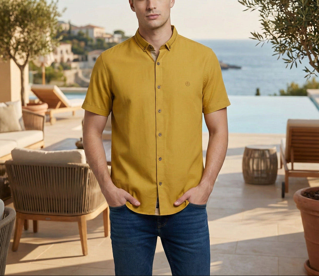 The Amalfi Sun Shirt - Purple Rain