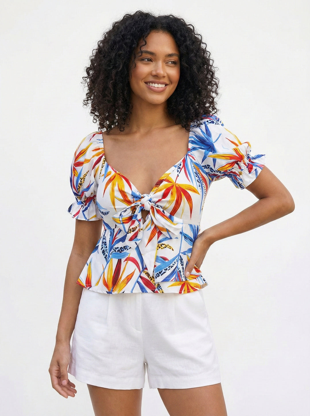 BLUSA FLORAL PRINT - Purple Rain