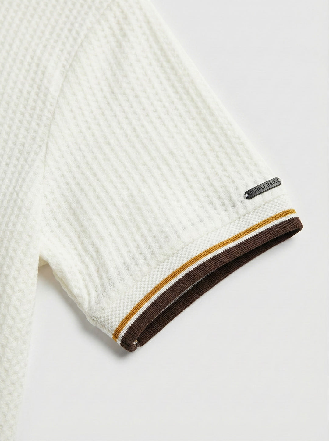 Camisa Tejida cuellos y puños ultrafinos en jacquard