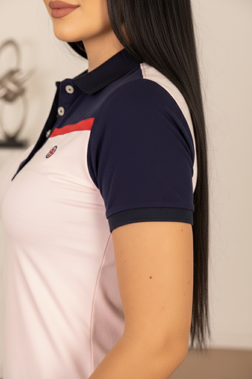 POLO COLOR BLOCK - Purple Rain