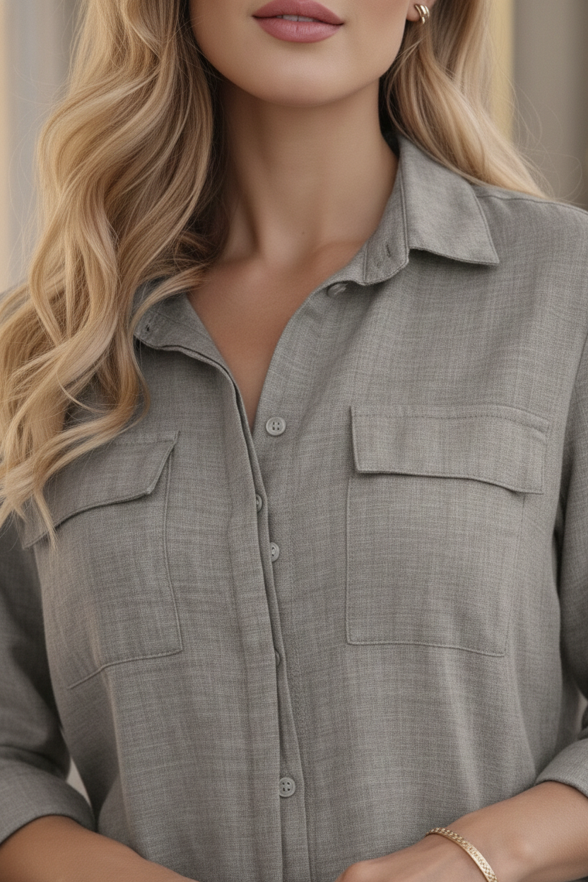 Blusa Lyon Soft-Linen - Purple Rain