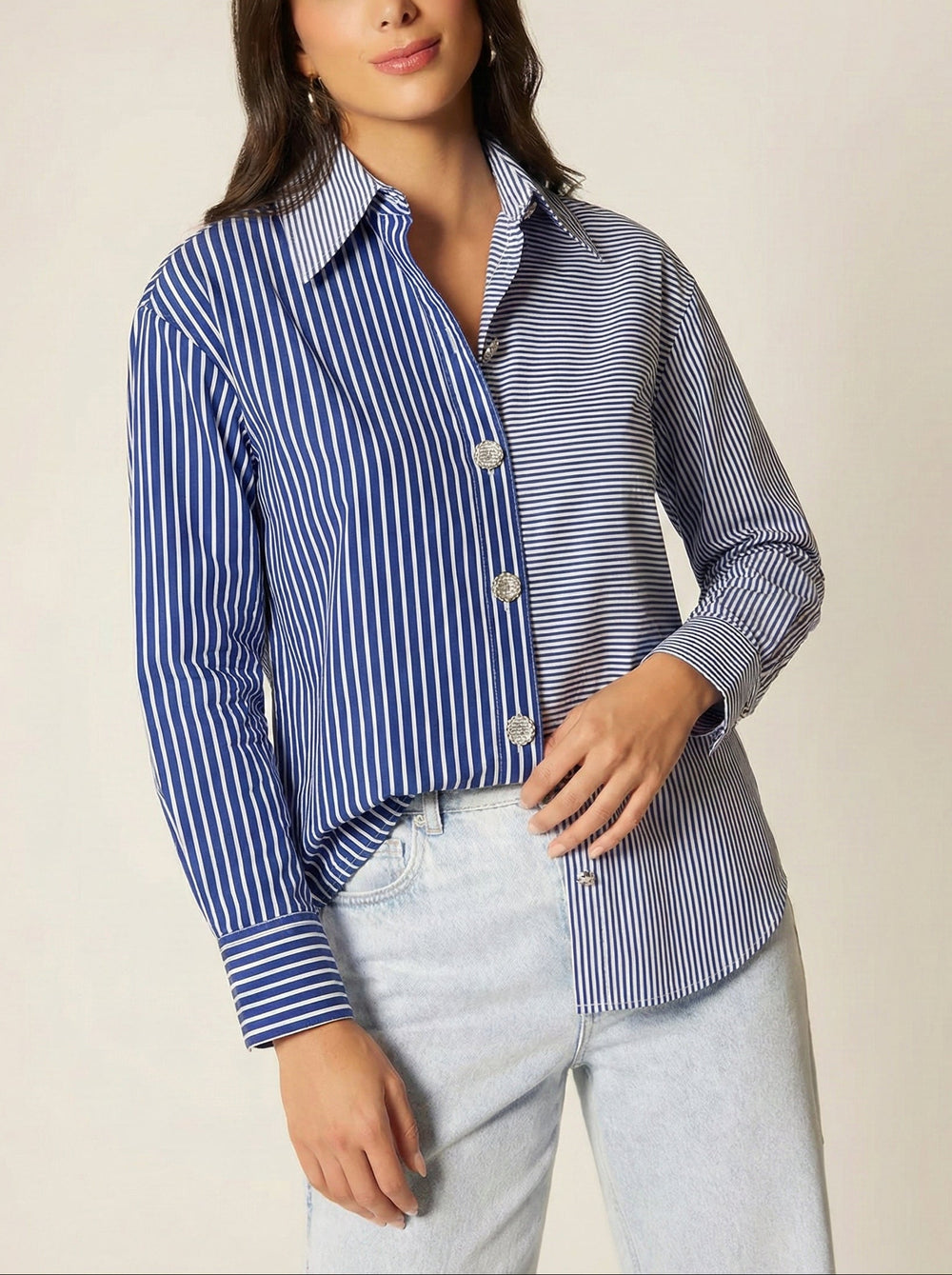 Blusa Jewel Stripe - Purple Rain