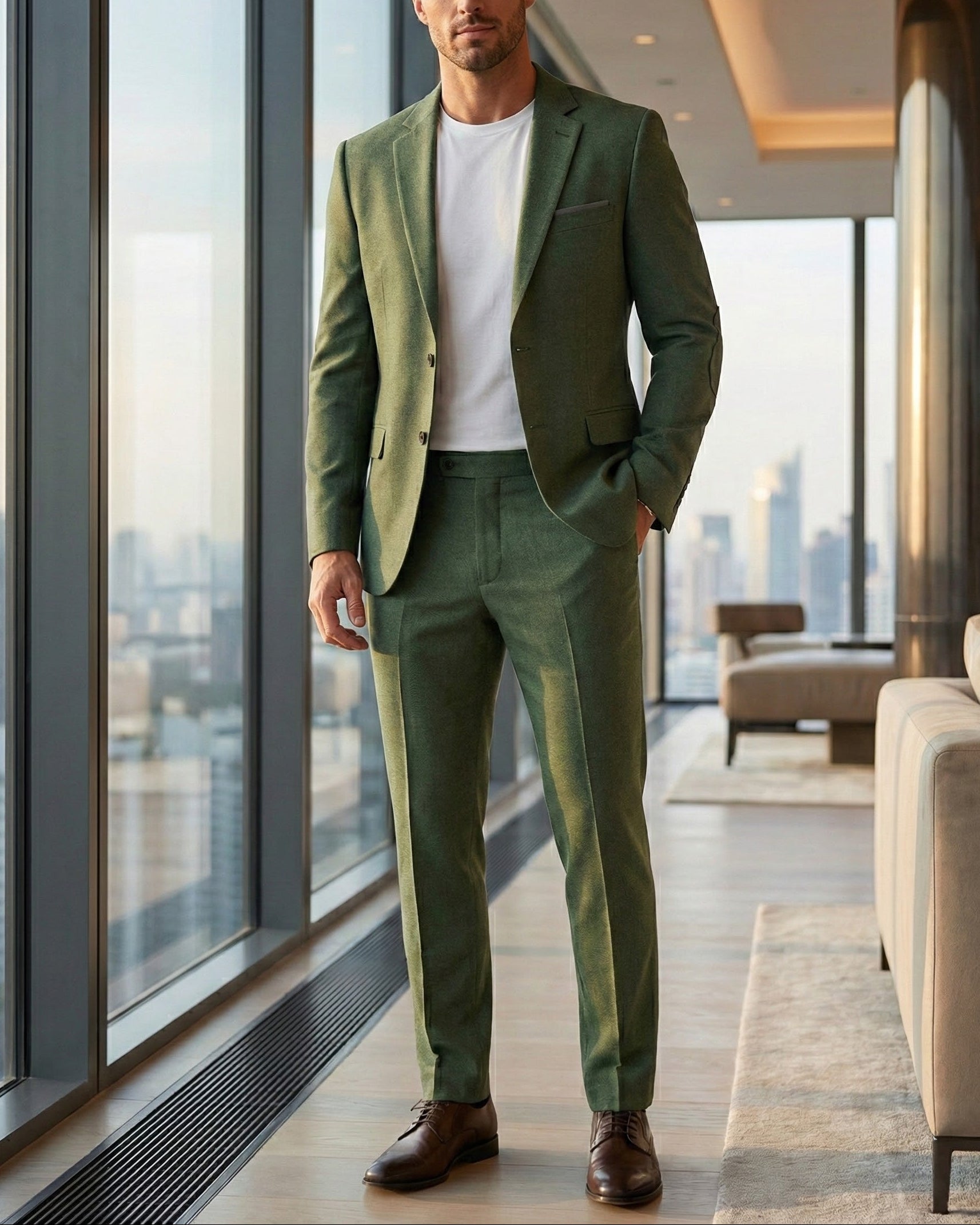 Traje Completo l Verde  texturizado - Purple Rain