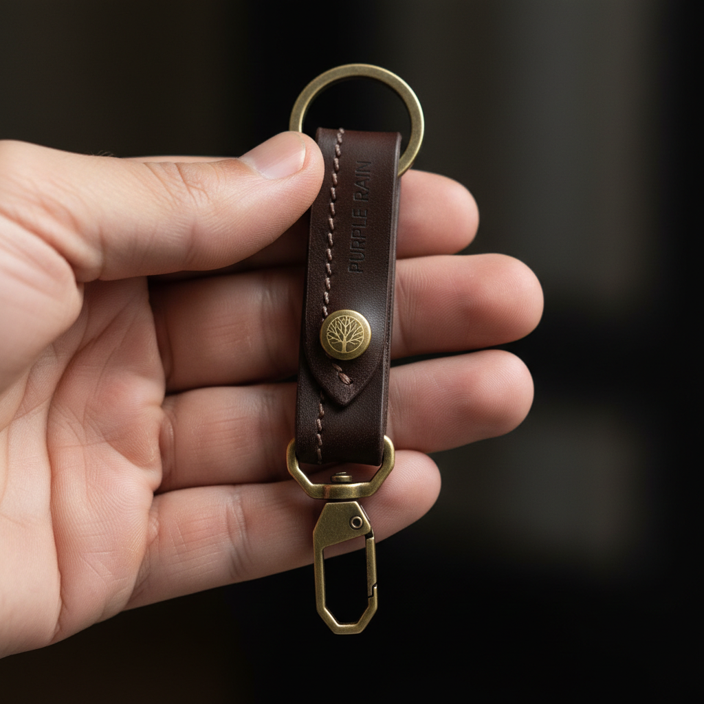 KEY RING LEATHER LORD - Purple Rain