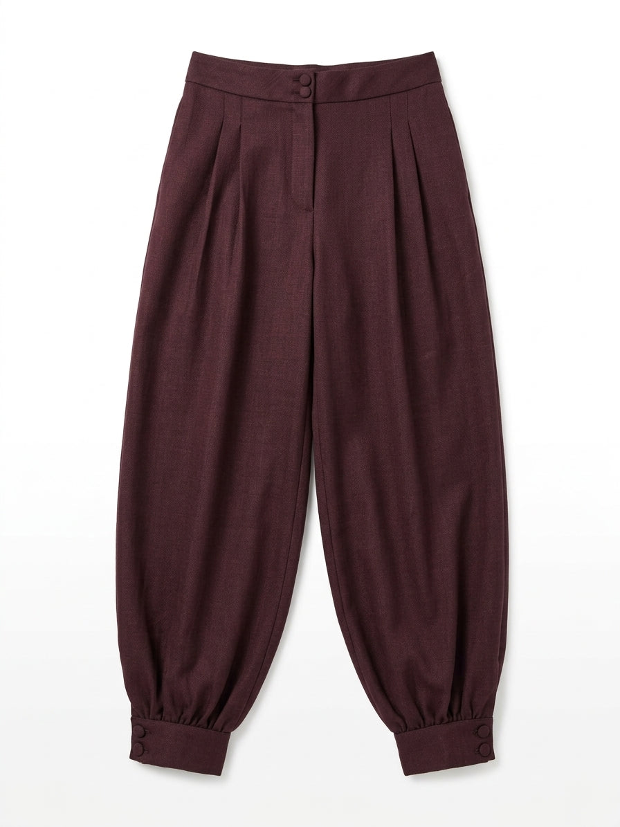 Pantalón Dama Balloon Texturizado Sastre