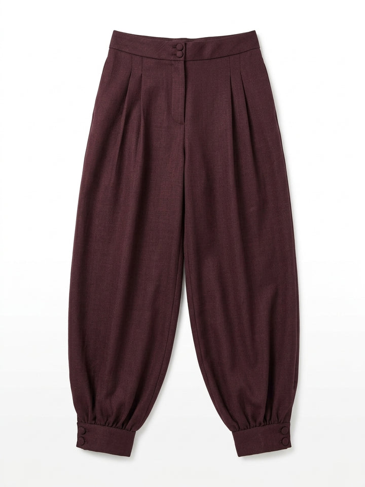 Pantalón Dama Balloon Texturizado Sastre