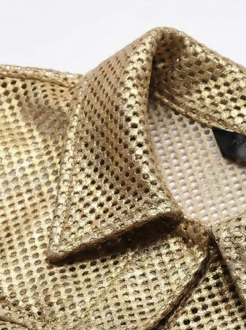 Chaqueta Efecto Metalizado