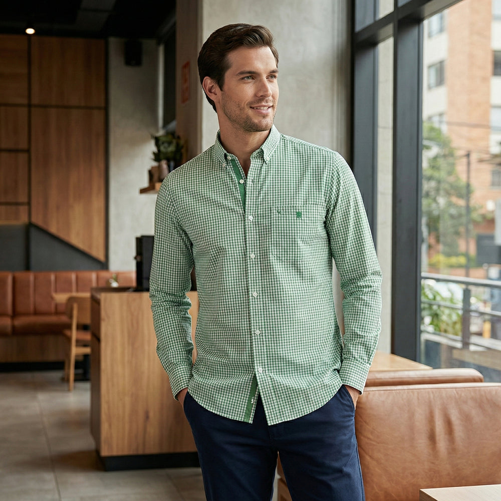 Camisa Hampton cuadros - Purple Rain