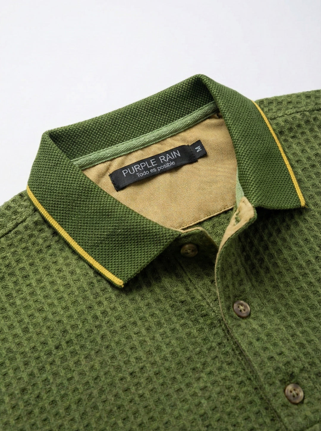 Camisa Tejida cuellos y puños ultrafinos en jacquard