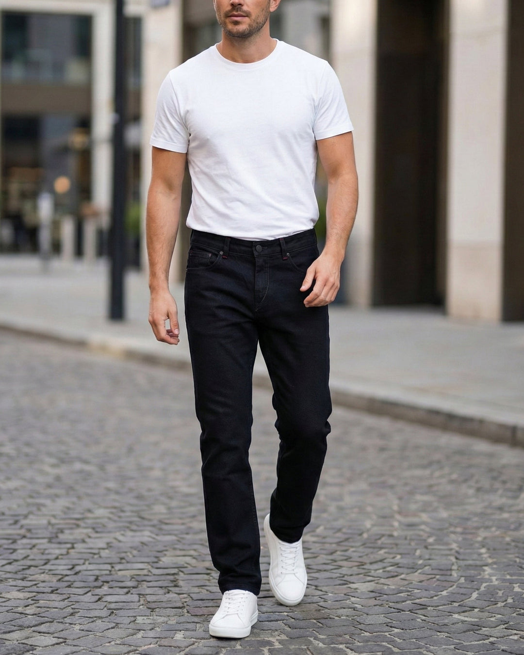 Jean Recto Midnight Black - Purple Rain