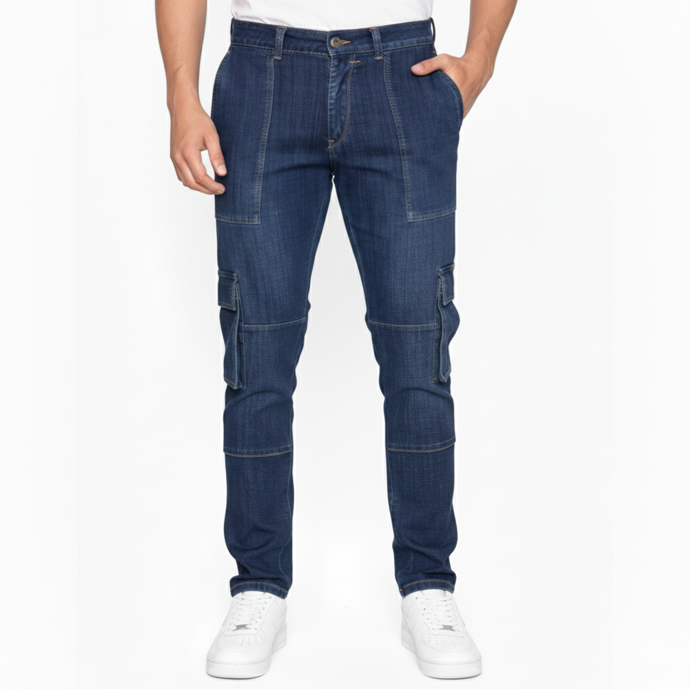 Jean Cargo Slim Stretch - Purple Rain