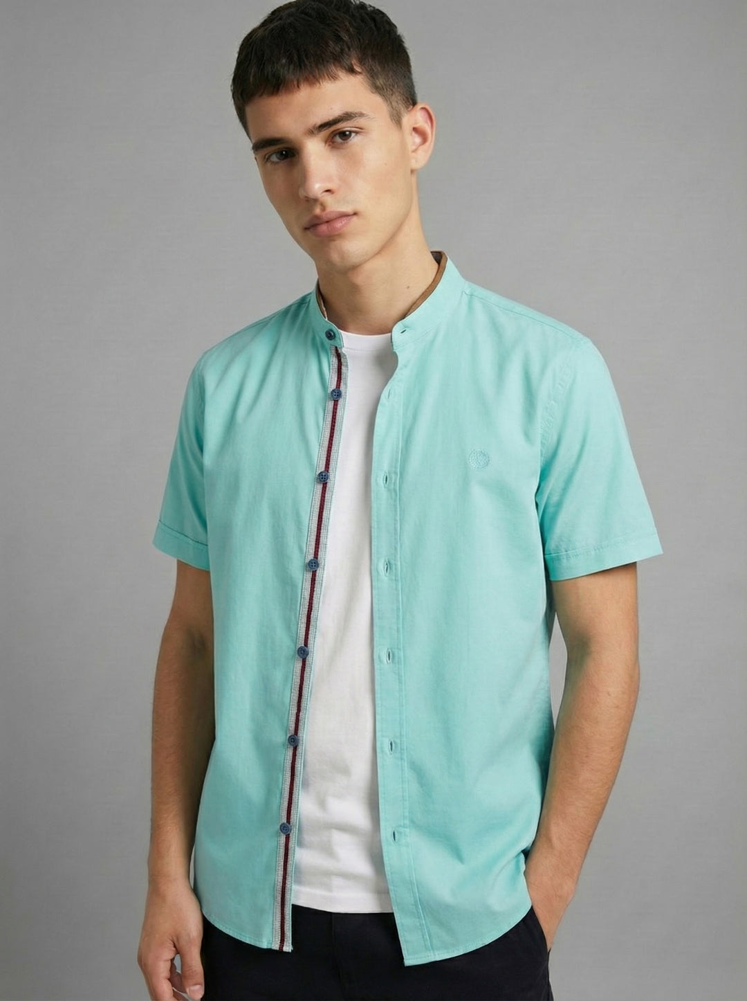 Camisa Cuello Neru Tela Fria