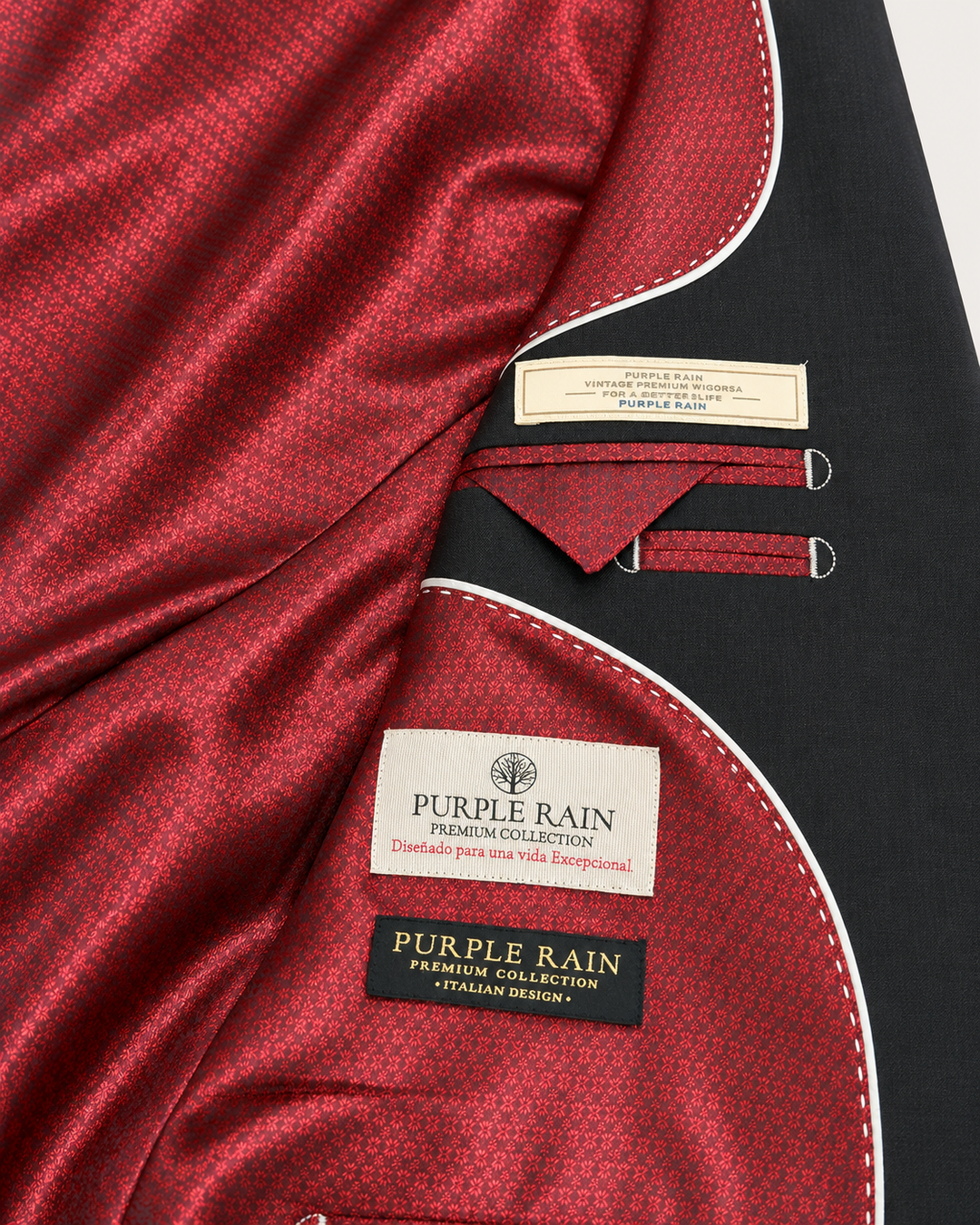 Traje formal para hombre con micro diseño y brillo sutil