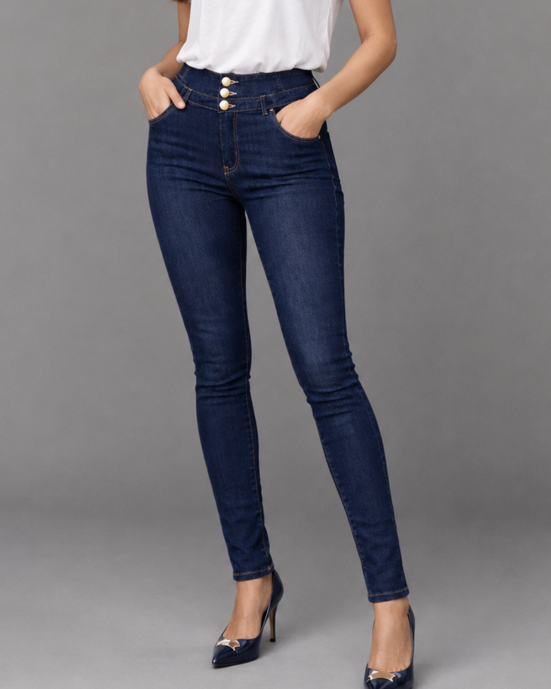 JEAN DAMA  LIBERTY SENSE SKINNY - Purple Rain