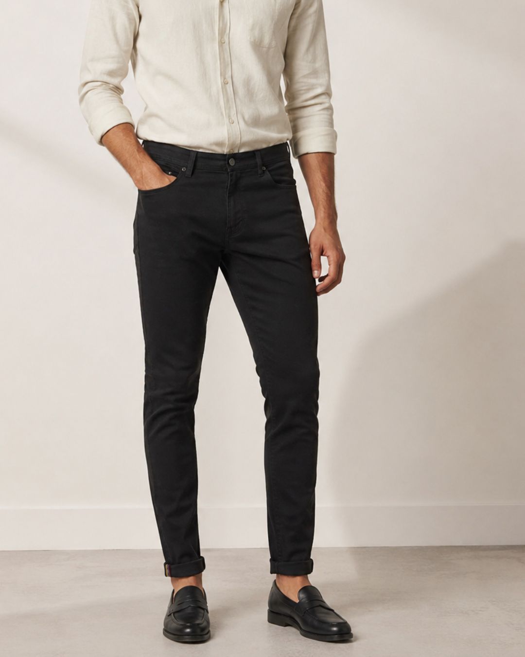 PANTALO HOMBRE 
JEAN NEGRO HOMBRE