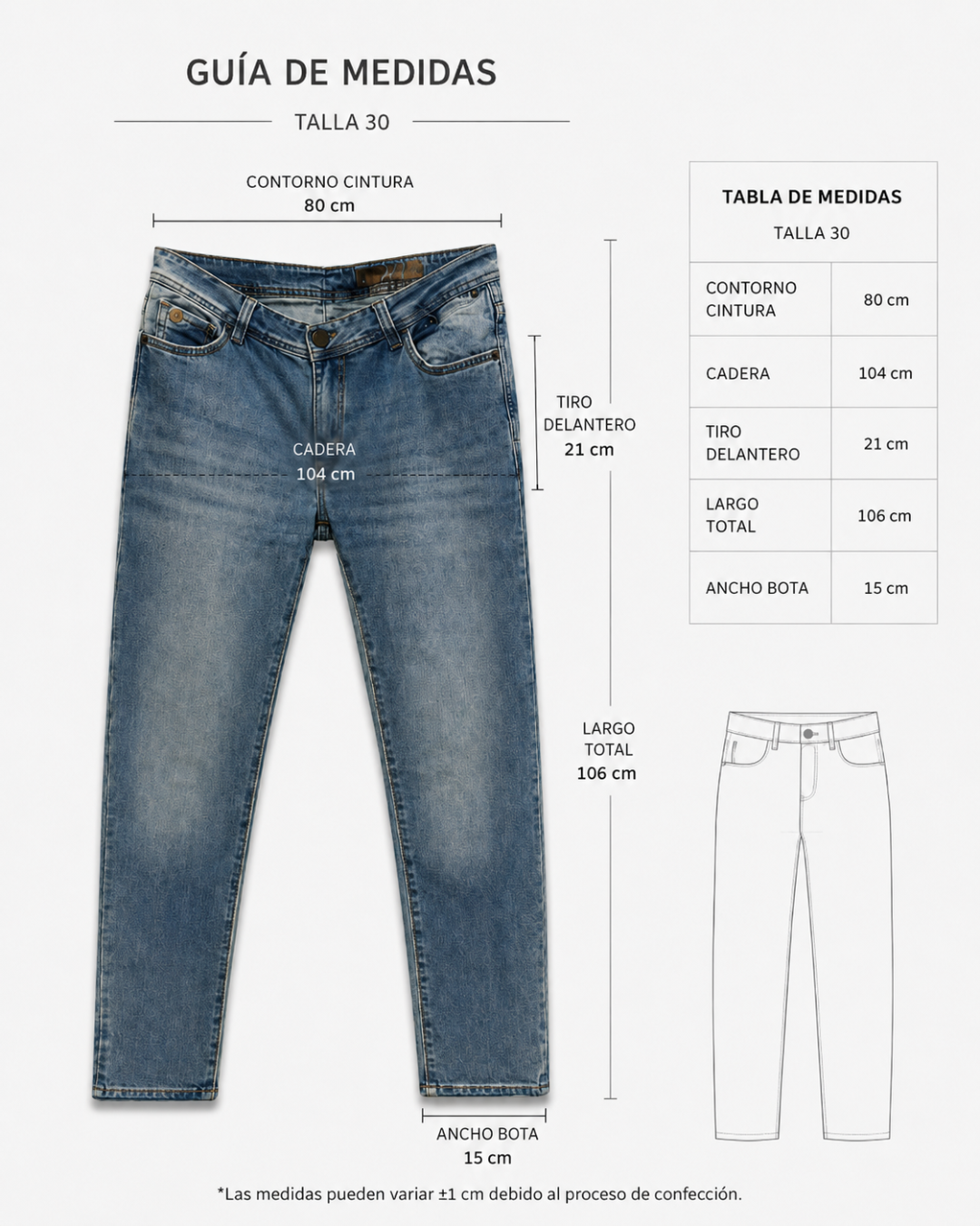 Jean Azul Claro Hombre Skinny | Purple Rain