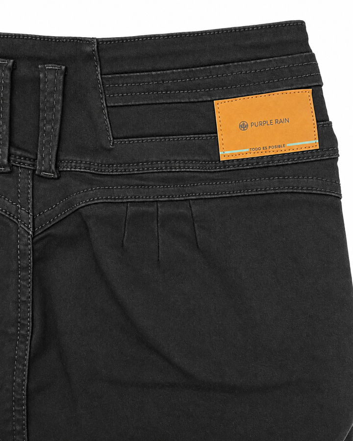 Jean Dama Negro Bota Recta