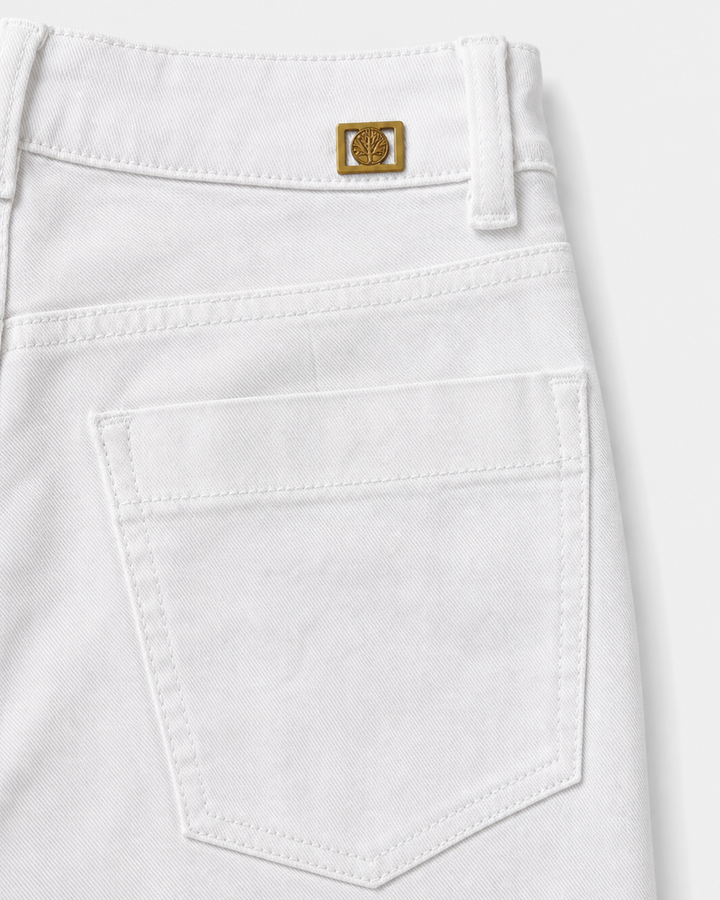 Jean High Rise Blanco Premium