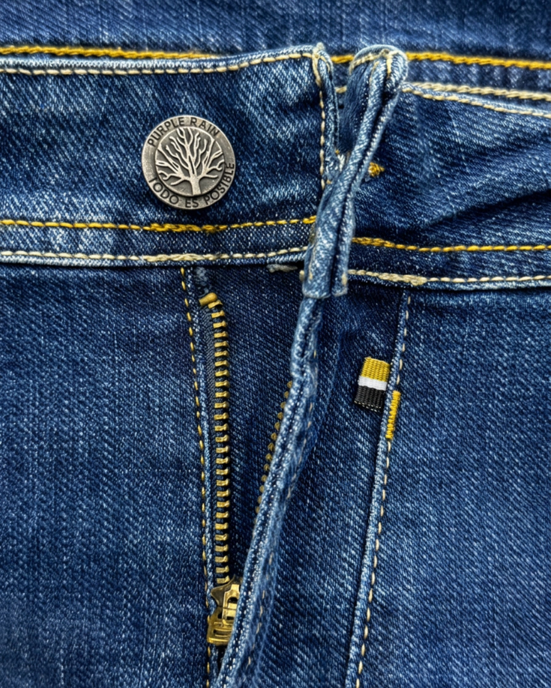 Jean Hombre Slim Fit Azul Índigo Bota Recta