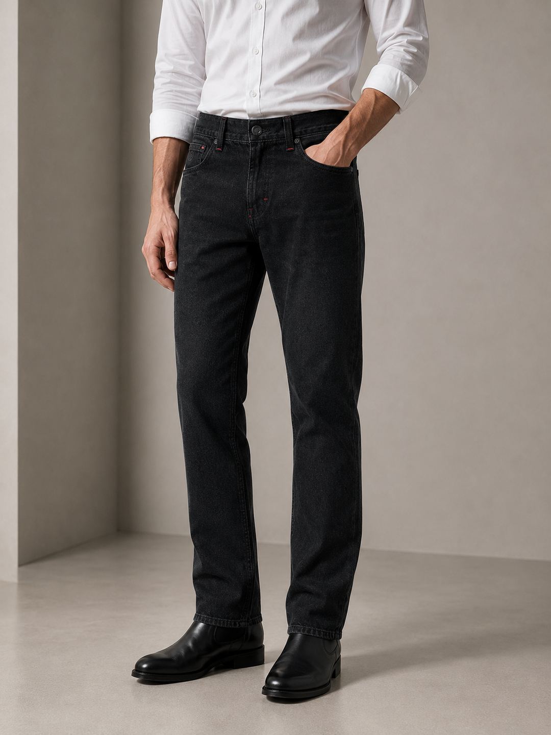 Jean Hombre Recto Midnight / NEGRO - Purple Rain