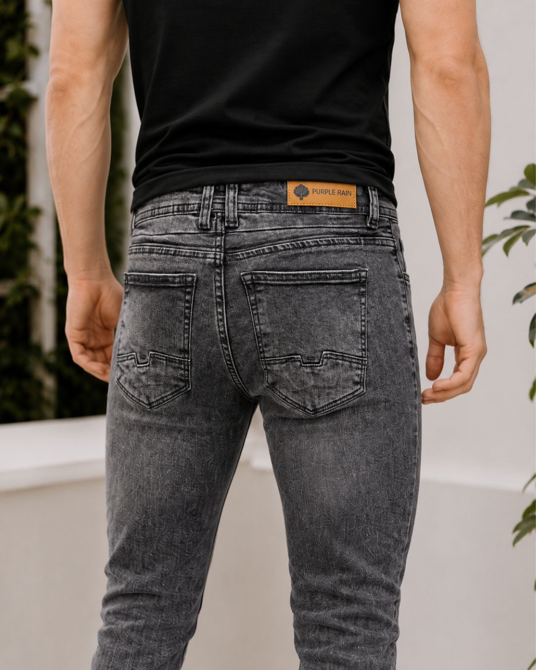 Jean Hombre Skinny Gris Clásico