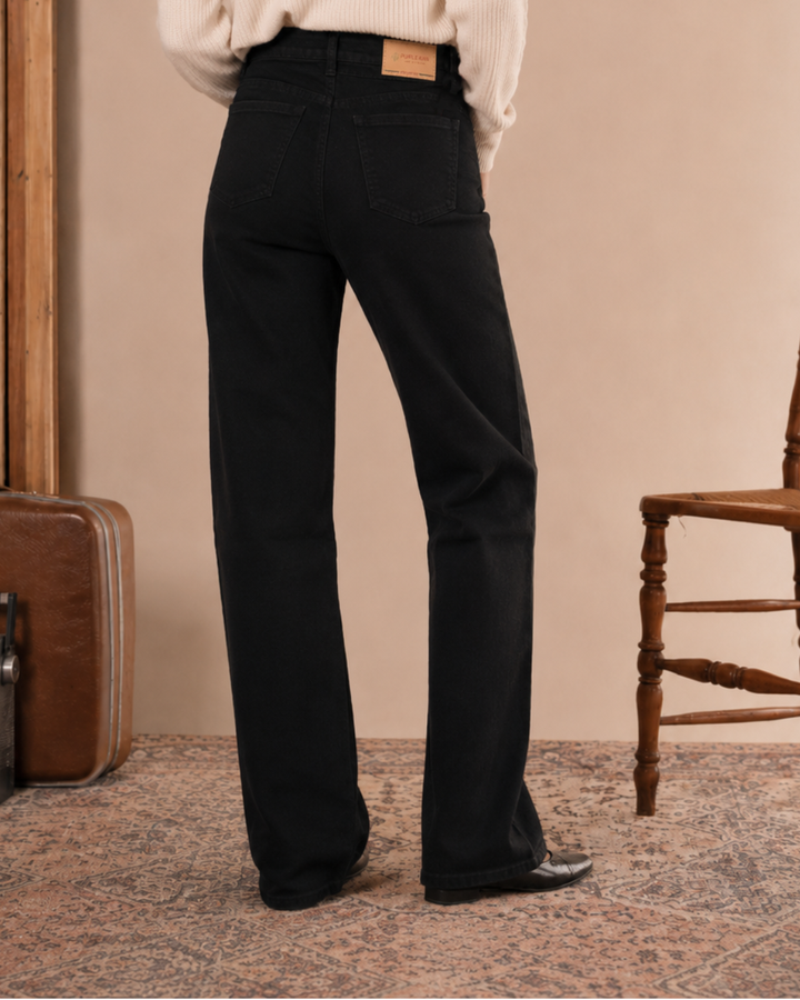 Jean Wide Leg Ébano