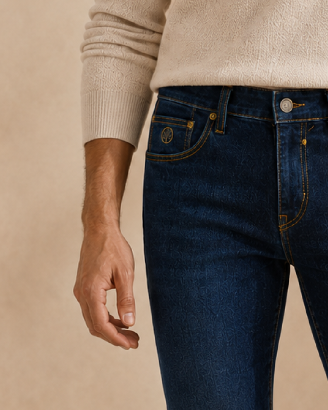 Jean Skinny Fit para Hombre Azul Oscuro | Purple Rain