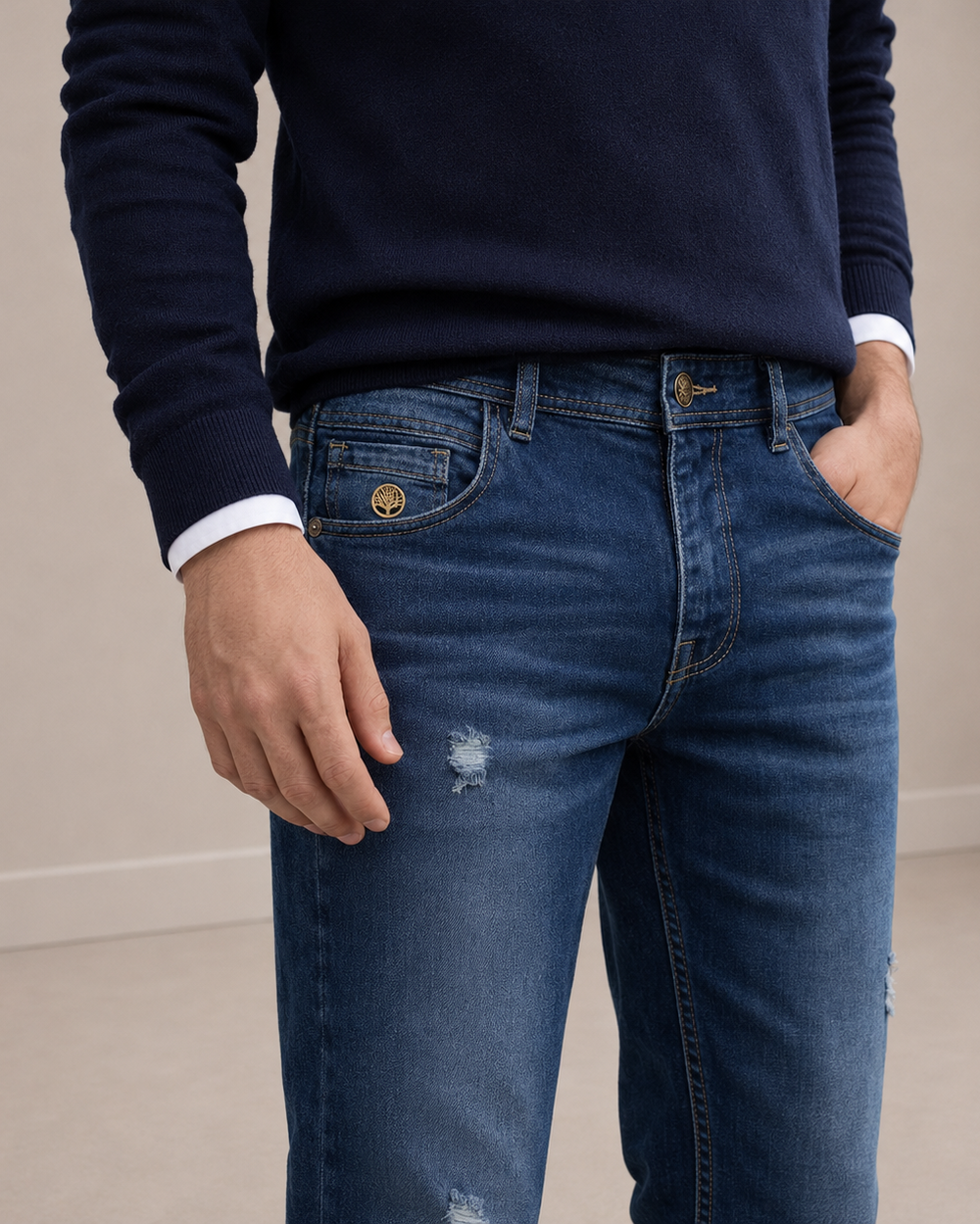 jean skinny azul 