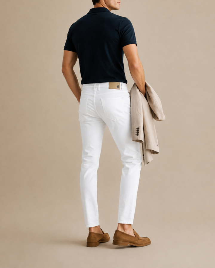 Jean skinny  Blanco Premium Stretch Cotton - Purple Rain