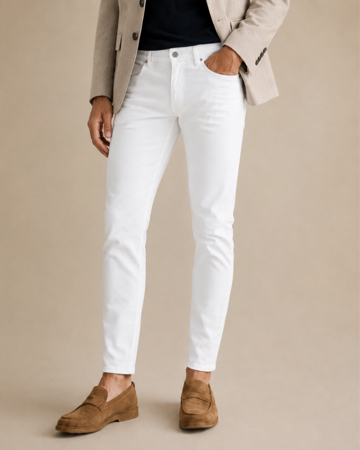 Jean skinny  Blanco Premium Stretch Cotton - Purple Rain