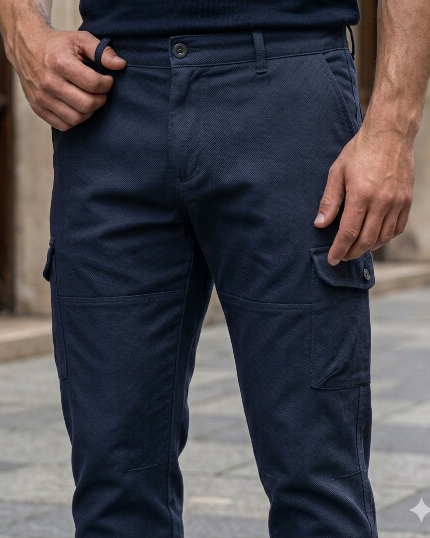 Pantalón Cargo Ajustado - Purple Rain