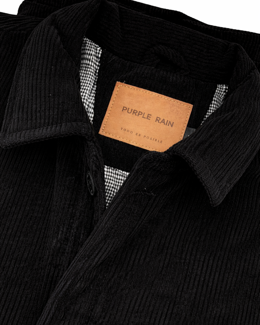 Chaqueta Signature- Pana Acolchada Hombre Negra - Purple Rain