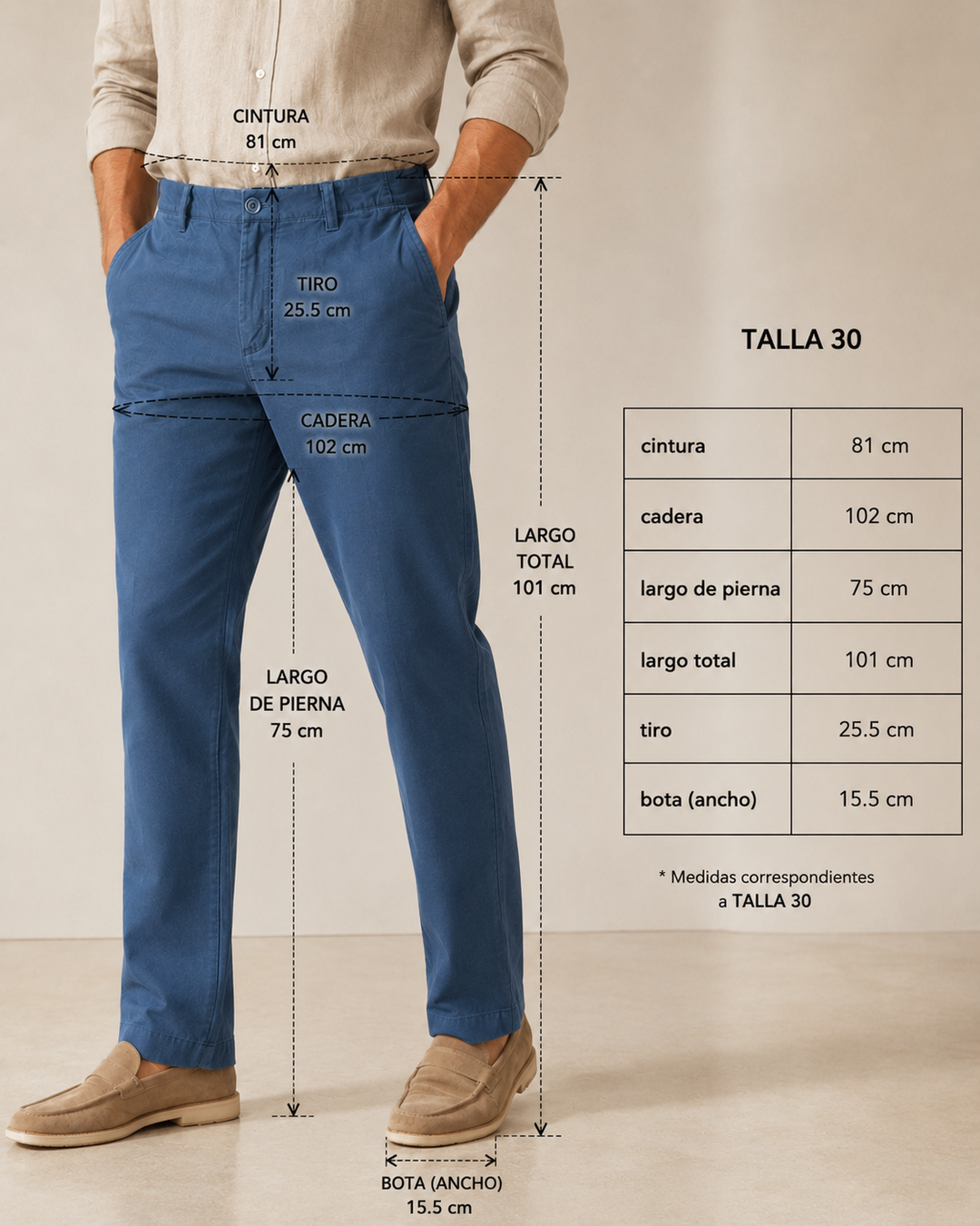 Pantalón Drill Hombre Amalfi Microtexturizado - Purple Rain