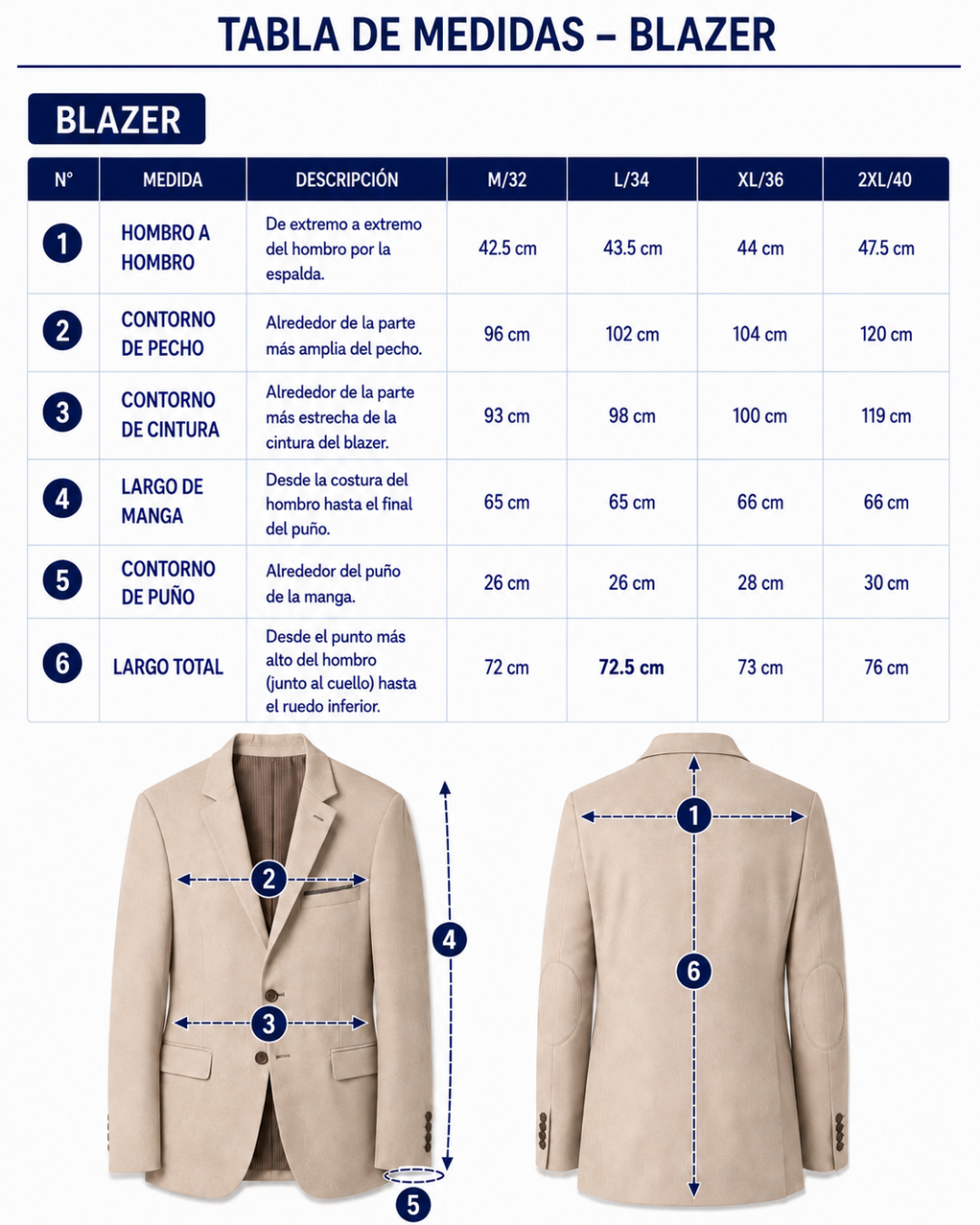 BLAZER HOMBRE TIPO PAÑO BEIGE