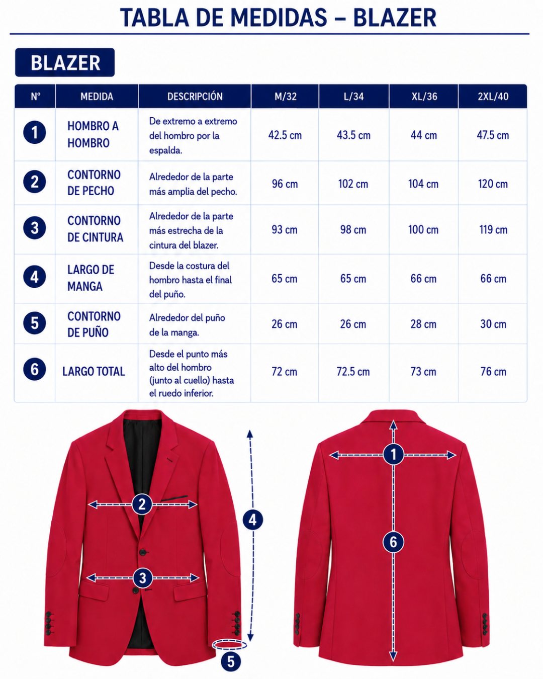 BLAZER HOMBRE TIPO PAÑO rojo