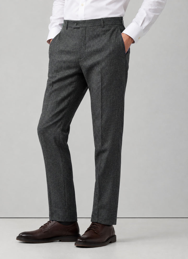 Pantalón tipo paño Sastrero Hombre Recto Gris carbón