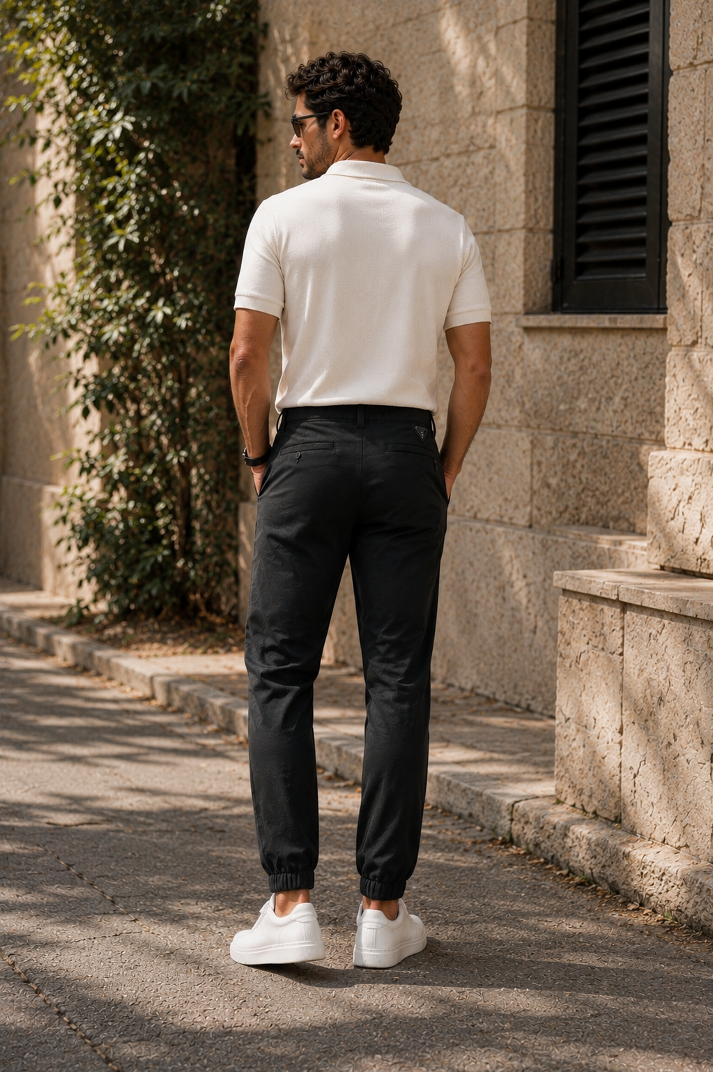 Pantalón Casual Hombre Semi Entubado con Stretch