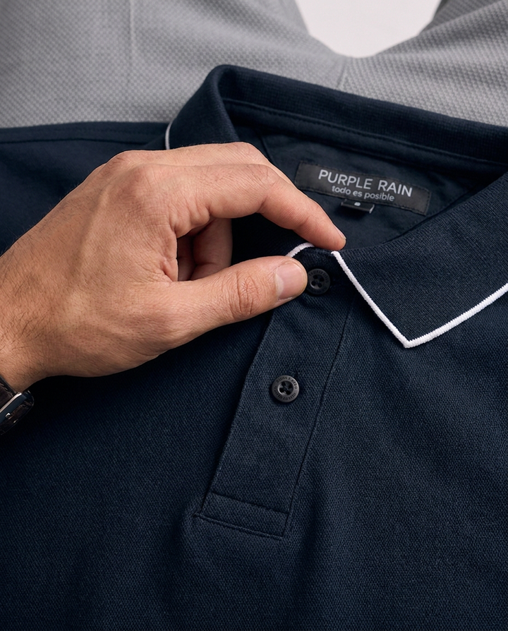 Polo Clásica Hombre en Algodón Pima Peruano Slim fit