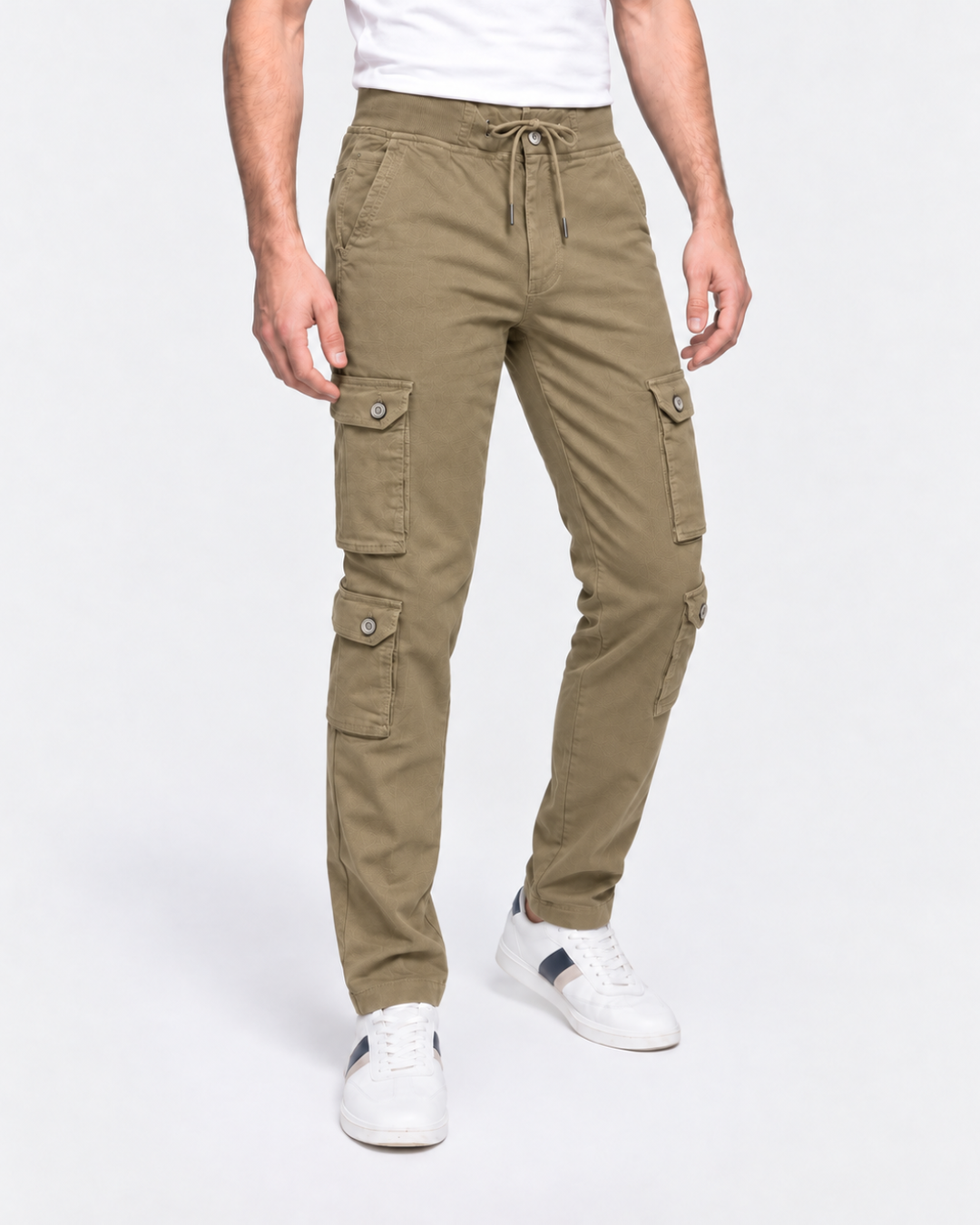 Pantalón Cargo Jogger Slim Fit para Hombre en Algodón Stretch