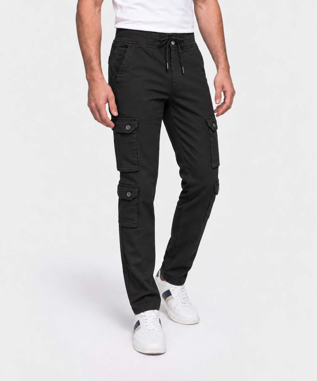 Pantalón Cargo Jogger Slim Fit para Hombre en Algodón Stretch