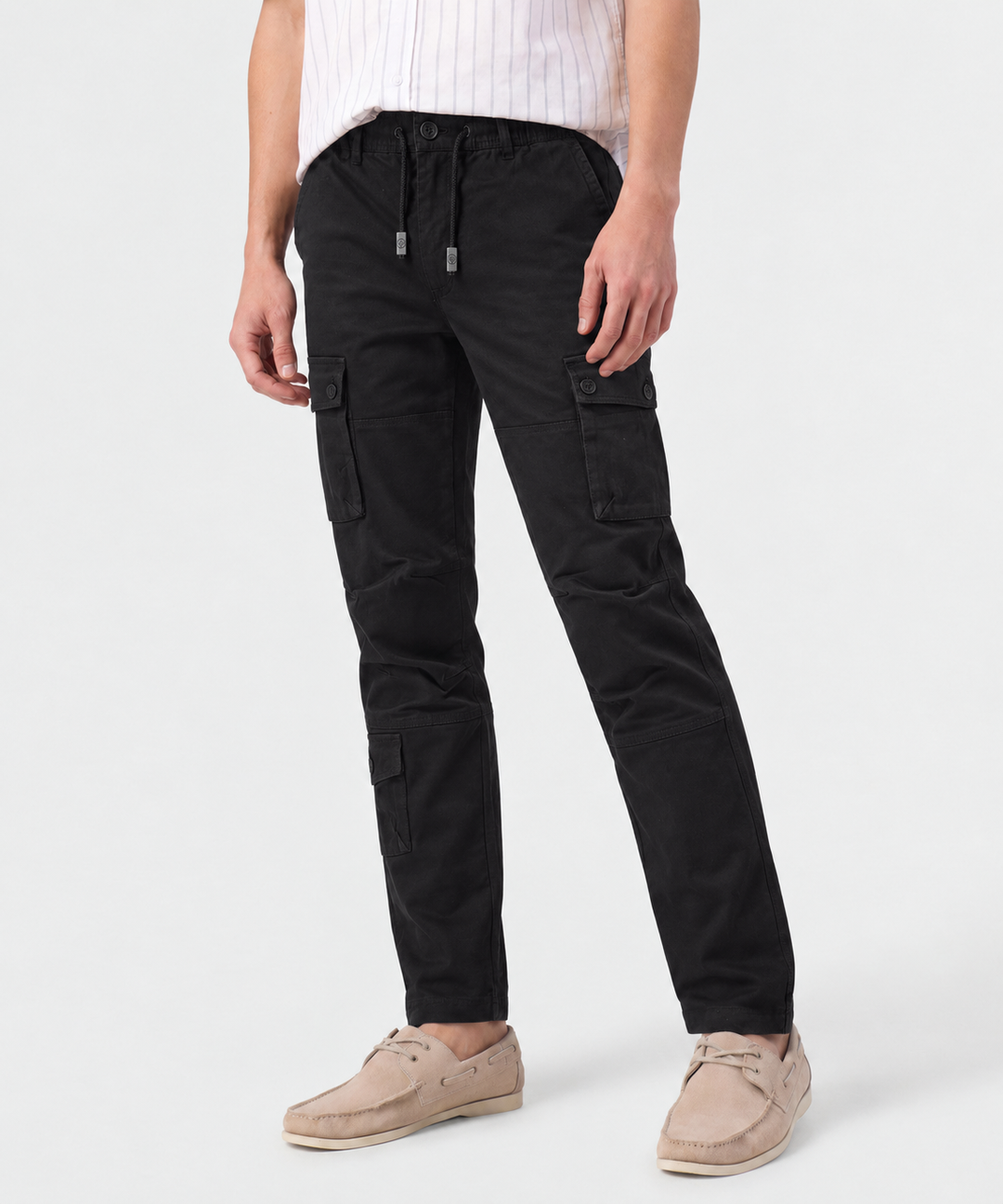 Pantalón Cargo Jogger Slim Fit para Hombre en Algodón Stretch