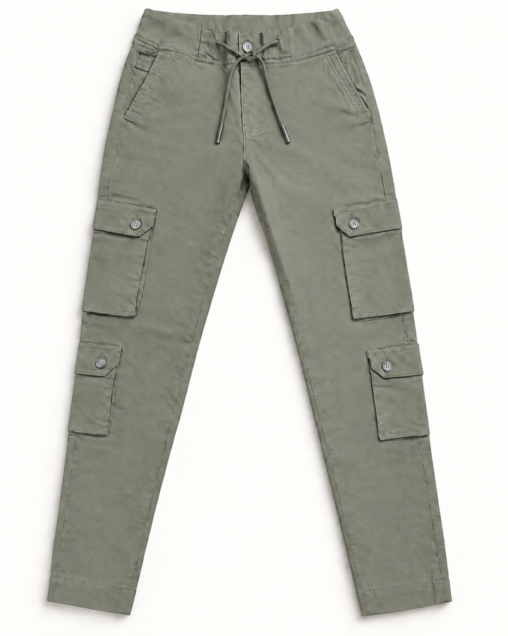 Pantalón Cargo Jogger Slim Fit para Hombre en Algodón Stretch