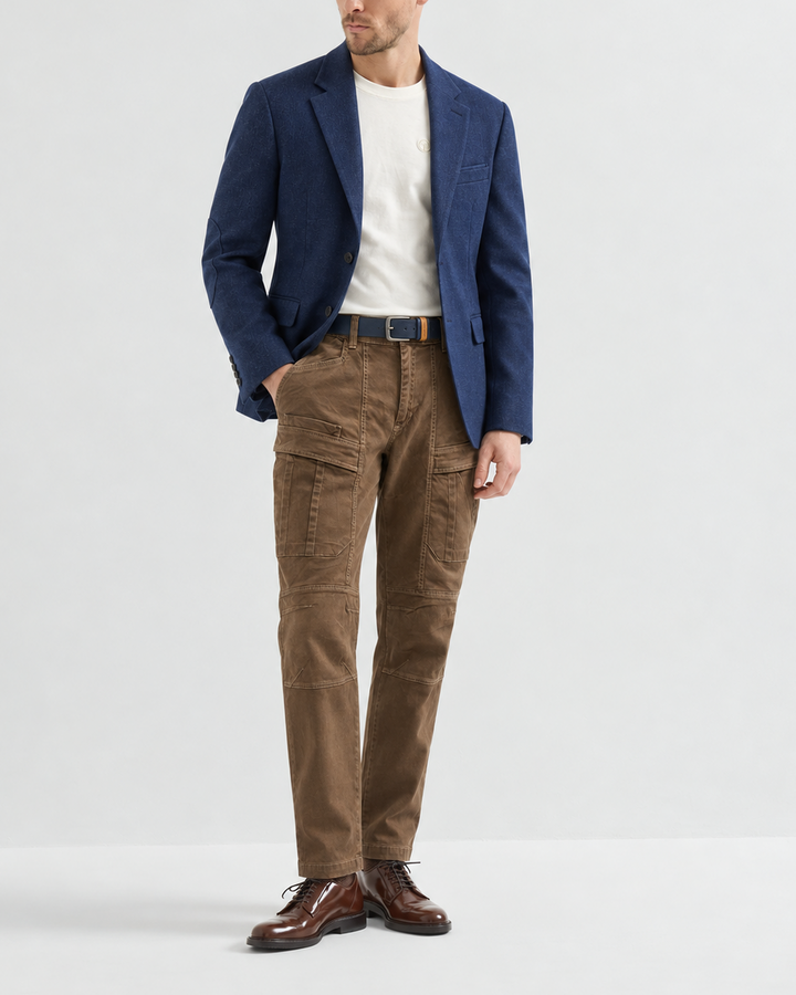 Pantalón Cargo de Hombre en Algodón