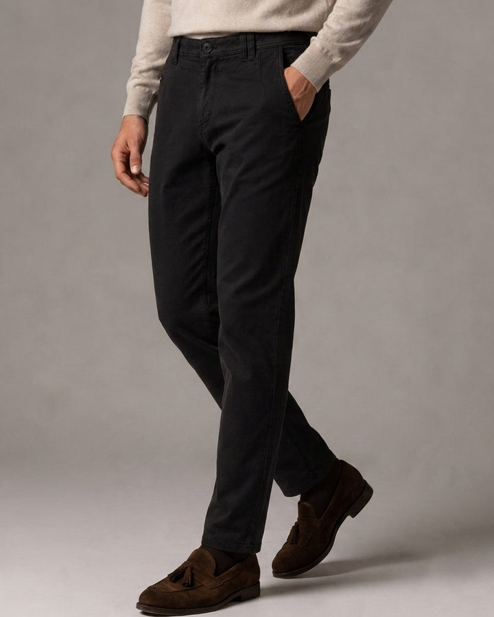 Pantalón Chino Drill Con textura Hombre Slim Fit  | Purple Rain