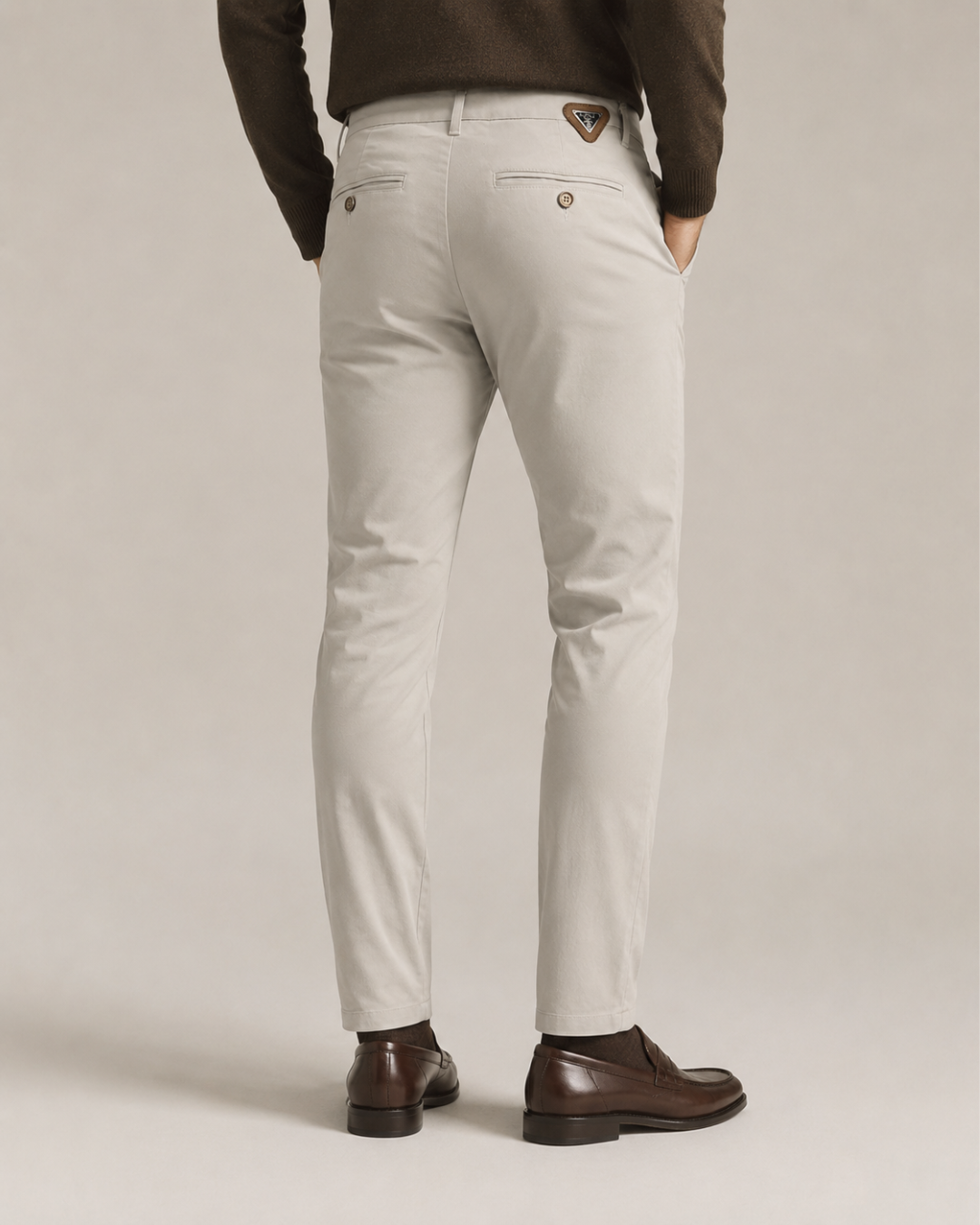 Pantalón Chino Drill Slim Fit para Hombre en Algodón Stretch – Purple Rain