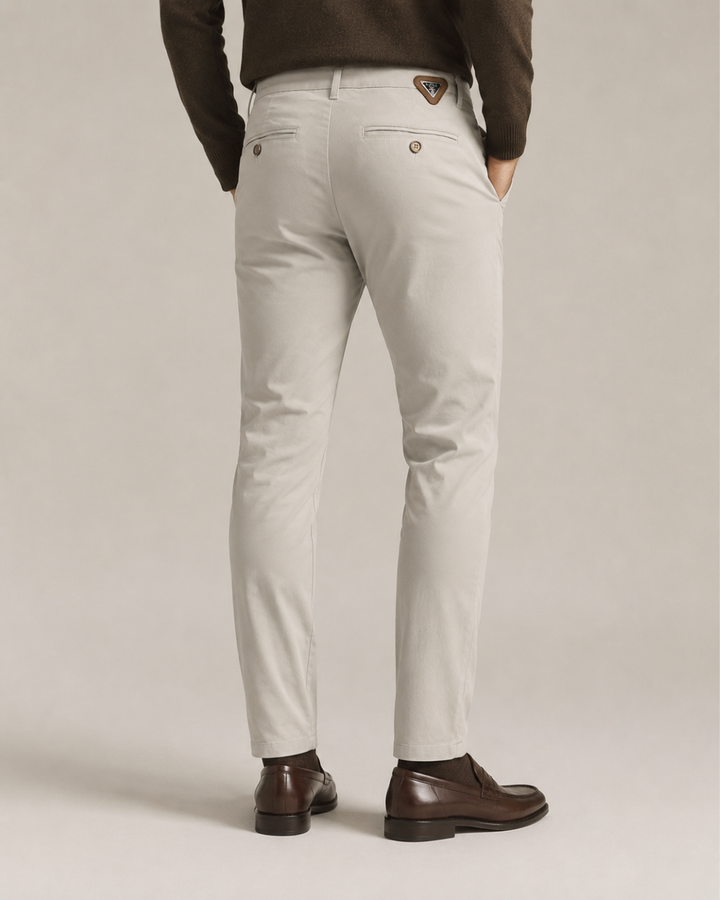 Pantalón Chino Drill Slim Fit para Hombre en Algodón Stretch – Purple Rain