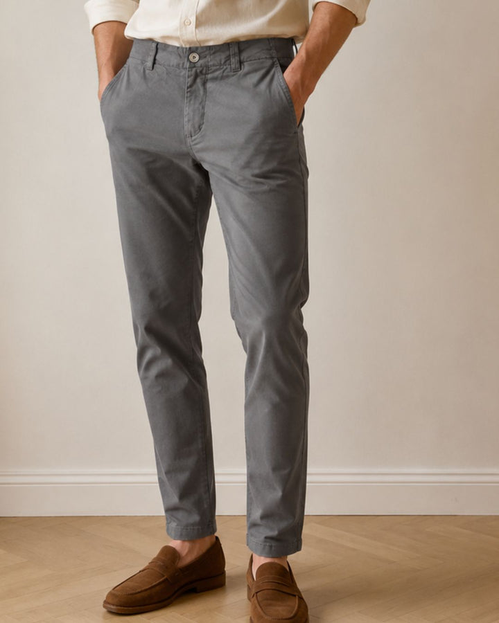 Pantalón Chino Hombre en Algodón Stretch