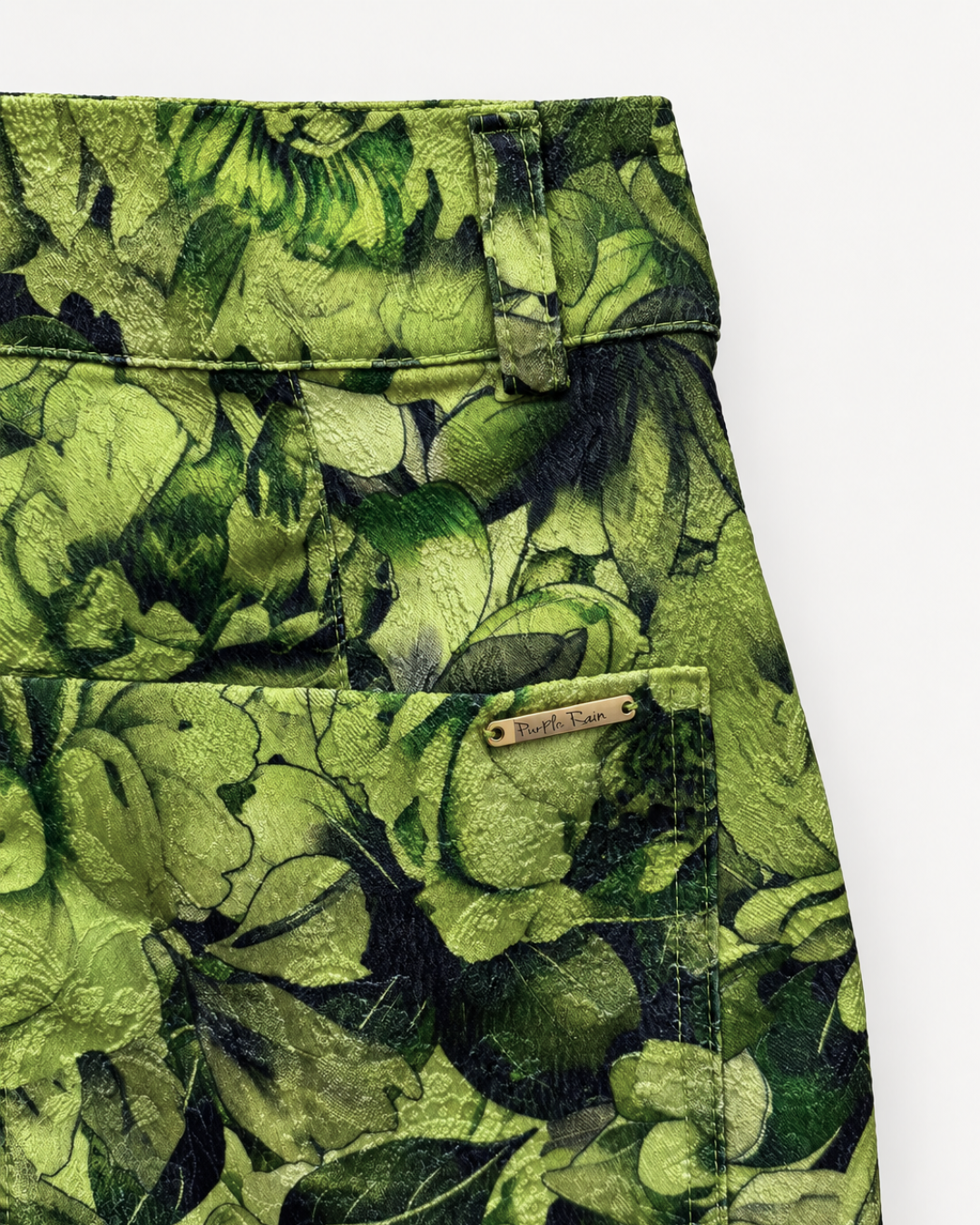 Pantalón Dama Botticelli · Wide Leg Tiro Alto Estampado Floral | - Purple Rain