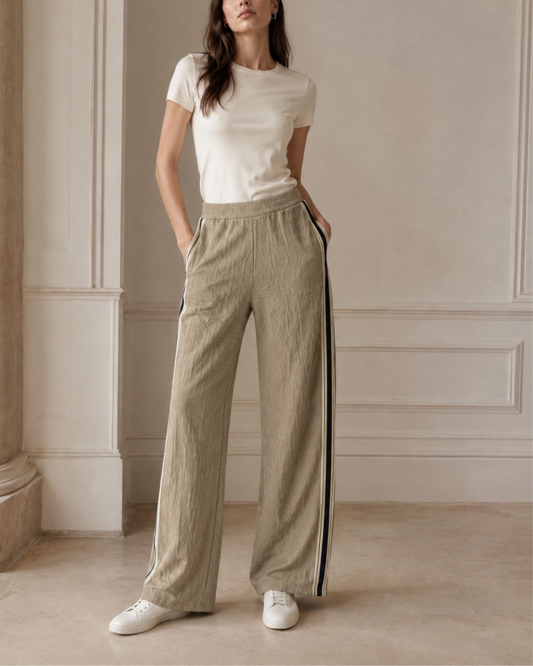 Pantalón Dama · grabado letras con Cinta Lateral