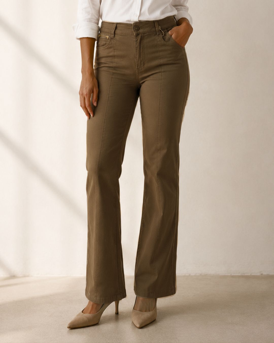 Pantalón Drill Gold Zip - Purple Rain